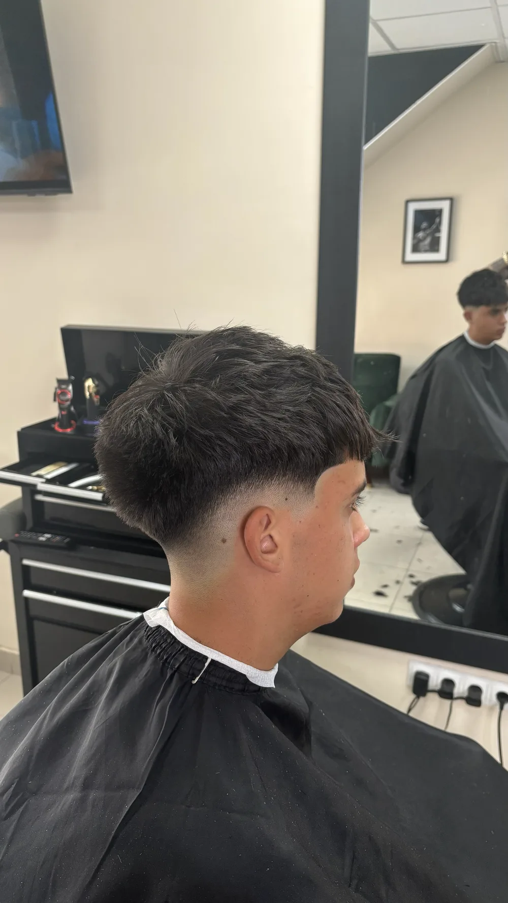 Degradado recién hecho en el estudio